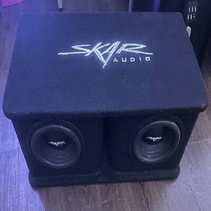 Caisse de subwoofer ventilée de qualité supérieure, nouvelle, Skar Audio, double 8 pouces, 1400 W, série SDR |   SDR-2X8D4 - Product Image 2