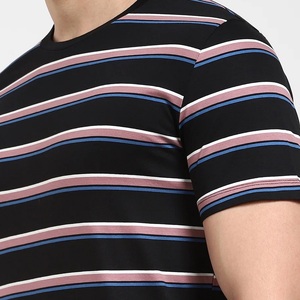 เสื้อเชิ้ตสตริปเพดของผู้ชายแห้งเร็วขนาดใหญ่พิเศษสินค้า OEM ODM สั่งทำจากโรงงาน BD - Product Image 6