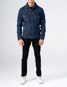 OEM Custom Design Fashion Streetwear Denim Jacket High Quality Custom Design Men Button Front Denim Jeans Jacket - Product Image 2