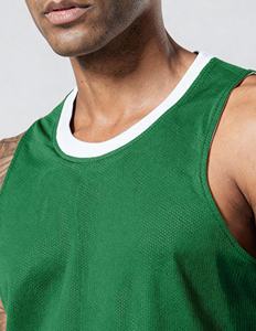 Camiseta de Baloncesto Personalizable para Hombre, sin Mangas, Cuello en V, Corte Atlético, 100% Poliéster, Transpirable, Uniforme de Equipo - Product Image 3