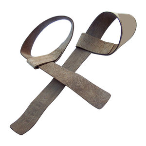 Sangles de levage en cuir pour entraînement en salle de sport, sangles de maintien durables pour la musculation et le bodybuilding - Product Image 5