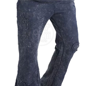 Survêtement à capuche solide 100% coton délavé à l'acide Vêtements décontractés Conception à la mode Tissu léger pour l'hiver - Product Image 6