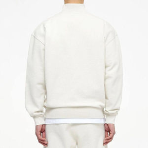 Chaquetas cortavientos con media cremallera para hombre, camisetas de lana cálidas de invierno para hombre, sudaderas informales, sudadera de Color sólido a la moda - Product Image 4