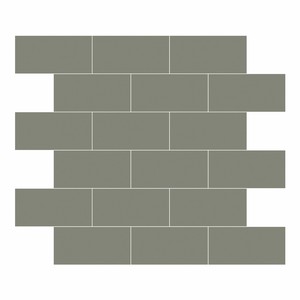 Industustialtile 98มม rectabricks 2x4พอร์ซเลนกระเบื้องโมเสคเซรามิกพอร์ซเลน300x300มมเคลือบเงาด้านผนังที่ทันสมัยห้องน้ำ - Product Image 1