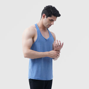 Débardeur de sport pour homme avec logo personnalisé OEM, débardeur sans manches en coton, débardeur de musculation, débardeur de course à pied pour homme - Product Image 5