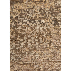 Uvenuti Abstract Pattern <b>Wool</b> Hand Knotted Rug Beige <b>Brown</b> for Home Living Hallway Entryway Puzzle Rectangle Design for Teens - Product Image 3
