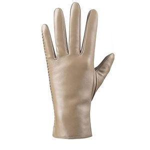 Gants d'hiver en cuir véritable pour hommes sur mesure Style imprimé écran tactile Compatible pour la scène de ski décontractée directe du Pakistan - Product Image 6