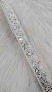 Rubans brodés à la machine sur mesure et dentelles robes de mariée en douze couleurs différentes conceptions de 1 pouce de largeur - Product Image 5