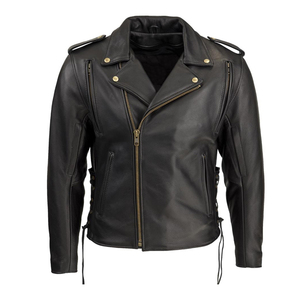Customizable Men's Jacket Motorbike Leather Jacket Top Quality with Armors Riding Racing Motorcycle - Product Image 1