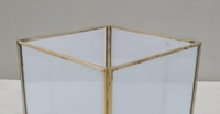 Lanterne carrée en verre pour bougie, support de bougie chauffe-plat fait main, décoration de Noël pour la maison – Offre Spéciale