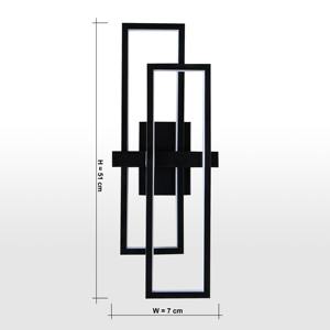 Artistic Frame Modern Metal Wall Lamp Offering Luxury <b>Lighting</b> Effect With Warm Glow For Elegant Wall Decor - Product Image 2