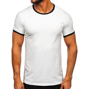 Algodón de calidad de primera clase, camiseta personalizada con estampado de logotipo para hombre, Camiseta lisa de gran tamaño - Product Image 1