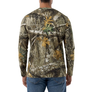 เสื้อยืดแขนยาวพิมพ์ลาย Mossy Aok,เสื้อยืดผู้ชายแบบเข้ารูปพิมพ์ลายต้นไม้จริงลายพรางป่าใส่ได้ทุกโอกาส - Product Image 3