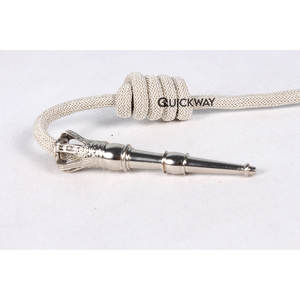 Uniforme ceremonial Oro Negro Aiguillette Uniforme de alta calidad Aiguillette con metal dorado Dos puntas - Product Image 5