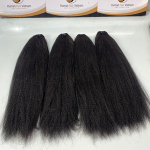 Paquets de cheveux Yaki raides crépus bruts prix de gros de l'usine paquets droits crépus vierges vietnamiens - Product Image 3
