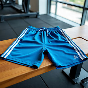 Short de sport de gymnastique au design personnalisé avec poches Short pour homme double couche en polyester pour entraînement extérieur respirant à séchage rapide - Product Image 2