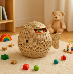 MEILLEUR VENDEUR-Panier tissé en gros Panier de rangement pour poisson Bac de rangement pour animaux Fabriqué au VIETNAM - SISU - Product Image 4