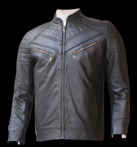 Vêtements pour hommes Veste en cuir à manches longues Produit très vendu Meilleure veste en cuir d'hiver pour hommes - Product Image 4