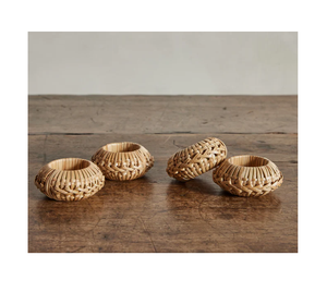 Rond de serviette de luxe Décoration de table et accessoires Vaisselle Rond de serviette en rotin personnalisé à des prix abordables - Product Image 1