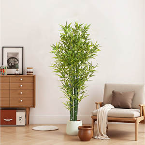 Set 2 72 \ "Real Touch Árboles de bambú artificiales Verde natural para exteriores Seda de plástico para Navidad Acción de Gracias Pascua - Product Image 3