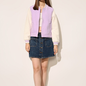 OEM unisexe de haute qualité Logo personnalisé épaule tombante à manches longues Lettermen University Breathable Baseball Varsity Jacket - Product Image 2