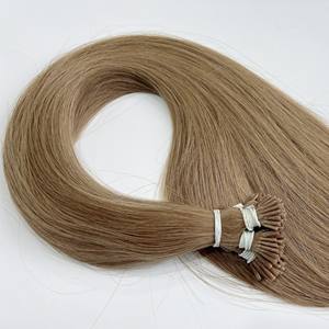 WHOLESALE NATURAL BLACK CURLY RUSSIAN <b>HAIR</b> K U I V FLAT TIP KERATIN PREMIUM QUALITY COLORS SHADES SLAVIC <b>HUMAN</b> <b>HAIR</b> <b>EXTENSIONS</b> - Product Image 5