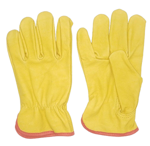 Gants de travail en cuir grainé Sécurité de conduite Gants en cuir Protection des mains Gants de travail en cuir de chèvre de buffle de vache robustes - Product Image 5