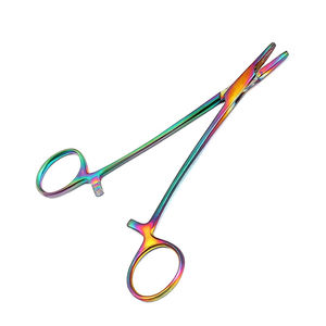 Debakey pince porte-aiguille pince droite couleur arc-en-ciel pince de suture chirurgicale métal acier pince de salle d'opération chirurgicale - Product Image 2