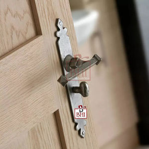 POIGNÉE DE LEVIER EN FONTE SUR PLAQUE bonne qualité noir mat moderne poignée de porte en fonte poignée de porte intérieure levier poignées de porte - Product Image 5