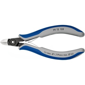 KNIPEX Precision Electronics Side Cutters 125 mm Length Beveled Edge <b>Polished</b> Utility Knife - Product Image 1