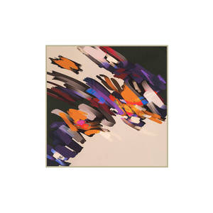 Contemporary <b>Abstract</b> 90x90 Aker Angel Colorful Throw Blanket - Product Image 1