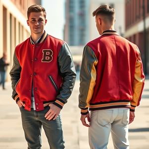 Chaqueta universitaria reflectante personalizada de alta visibilidad, carcasa de nailon, impermeable, abrigo Letterman, uniforme de trabajo de seguridad, equipo deportivo a granel - Product Image 5