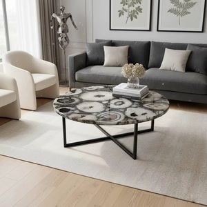 Agate New <b>Colour</b> Rectangle Kitchen Countertops Yellow Artificial <b>Stone</b> Table Tops for Dining and Living Room Home Use - Product Image 3