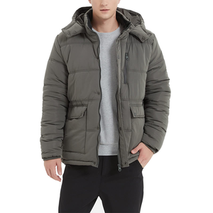 Chaqueta acolchada de algodón ligera para hombre, Parka gruesa cálida de invierno con acolchado, lona cómoda, servicio OEM - Product Image 5