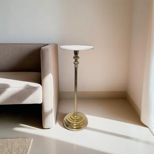 Mesa alta de comedor redonda minimalista moderna Material de aluminio - Product Image 4