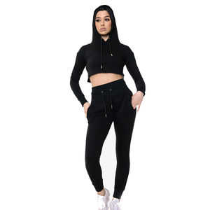 Survêtement d'hiver pour femmes de qualité professionnelle, logo imprimé par transfert thermique personnalisé, 100% polyester, polaire lourd, à capuche surdimensionnée - Product Image 4