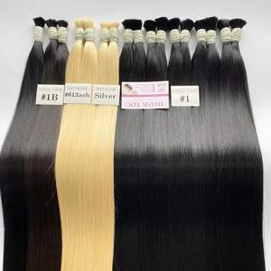 Haute Qualité 100% Cuticules Alignés Extensions De Cheveux Humains Usine Fournisseur En Gros Double Dessiné Extensions De Cheveux En Vrac Pas Cher Prix - Product Image 4