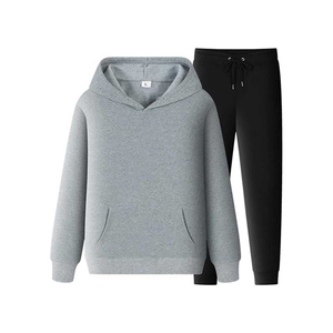 Conjunto Deportivo de 2 Piezas para Hombre, Sudadera con Capucha y Pantalones Deportivos de Poliéster, Estilo Holgado, Marca Backwoods, con Logotipo Personalizado - Product Image 6