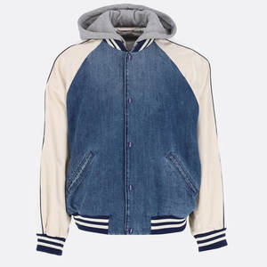 Chaquetas vaqueras profesionales más vendidas para hombre Chaqueta vaquera de alta calidad con estampado de logotipo personalizado informal de temporada de invierno para hombre - Product Image 1