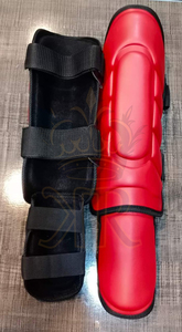 อุปกรณ์ป้องกันหน้าแข้งและให้ความอบอุ่นสไตล์วินเทจทำด้วยมือสำหรับ MMA คิกบ็อกซิ่งมวยไทยสำหรับการเตะขาและเท้า - Product Image 3