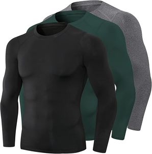Wholesale Custom Muscle <b>Men</b> T <b>Shirt</b> Gym Wear High Quality Compression Long Sleeve Sports Top OEM ODM Fit - Product Image 2