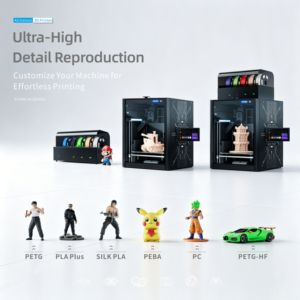 <span class=keywords><strong>Imprimante</strong></span> <span class=keywords><strong>3D</strong></span> FDM fermée de qualité commerciale Elyarchi avec 450 ° Ensemble de buses C et AMS pour impression multicolore - Product Image 4