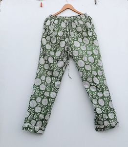 Conjunto de pijama de dama de honor con estampado de bloque de algodón 100% indio para mujer - Product Image 4