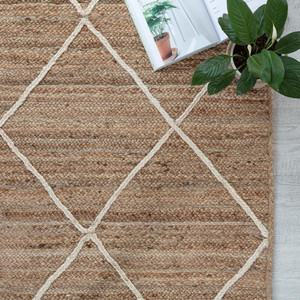 Alfombra de yute natural al por mayor y alfombra hecha a mano en Vietnam con jacinto de agua tejido de estilo bohemio al mejor precio para la decoración del hogar - Product Image 6