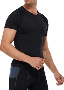Camisetas deportivas para correr para hombre, camisas de manga corta de compresión de secado rápido para entrenamiento - Product Image 5