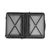 Table de camping pliante d'extérieur robuste avec poignée de transport, cadre en métal et plastique antirouille, pour usage intensif, vente en gros, mobilier de gym