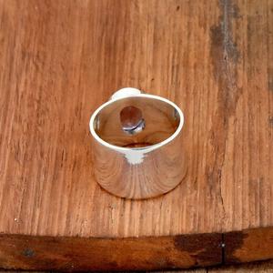 แหวนอเมทิสต์ธรรมชาติเงินสเตอร์ลิงอัญมณีรูปไข่ของขวัญสำหรับเธอ - Product Image 4