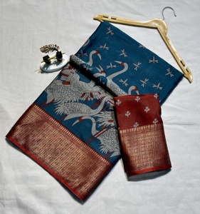 Soft MAGAL GiRI semi Dola soie Saree .. Avec All Over. Riche Pallu. Pic envoyer Blouse - Product Image 5