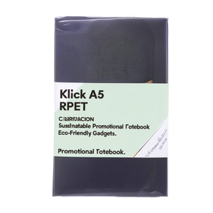 Quaderno Promozionale Klick A5 in RPET Sostenibile, Gadget Ecologici - Product Image 3