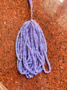 Light Purple Opal Gemstone Rondelles Beads Strand Jewelry Making Gemstone Beads for Necklace Bracelet Gift for Her - Product Image 2